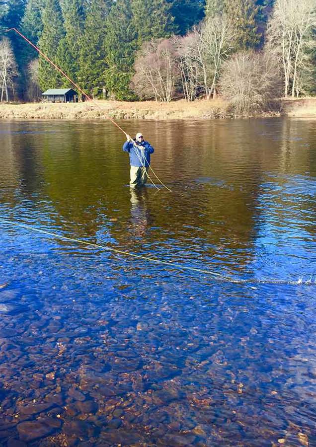 Fly Casting River Spey